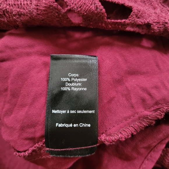 Astr crochet overlay strapless A line dress - Picture 6 of 6